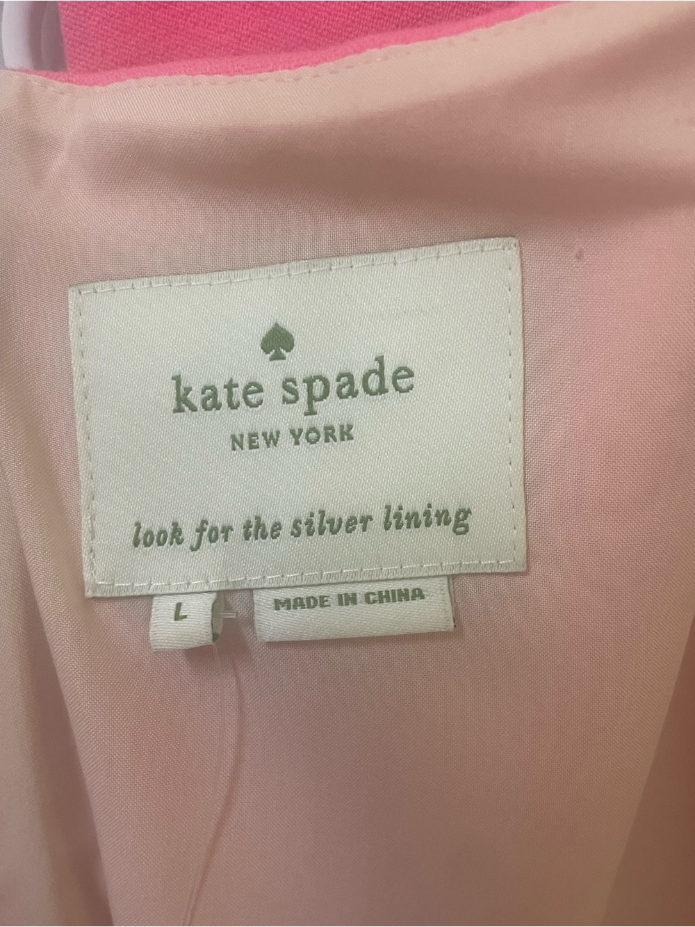 Kate Spade Dress Size Large Ashley New NWT Pink Sleeveless Preppy Summer Chic - Picture 7 of 12